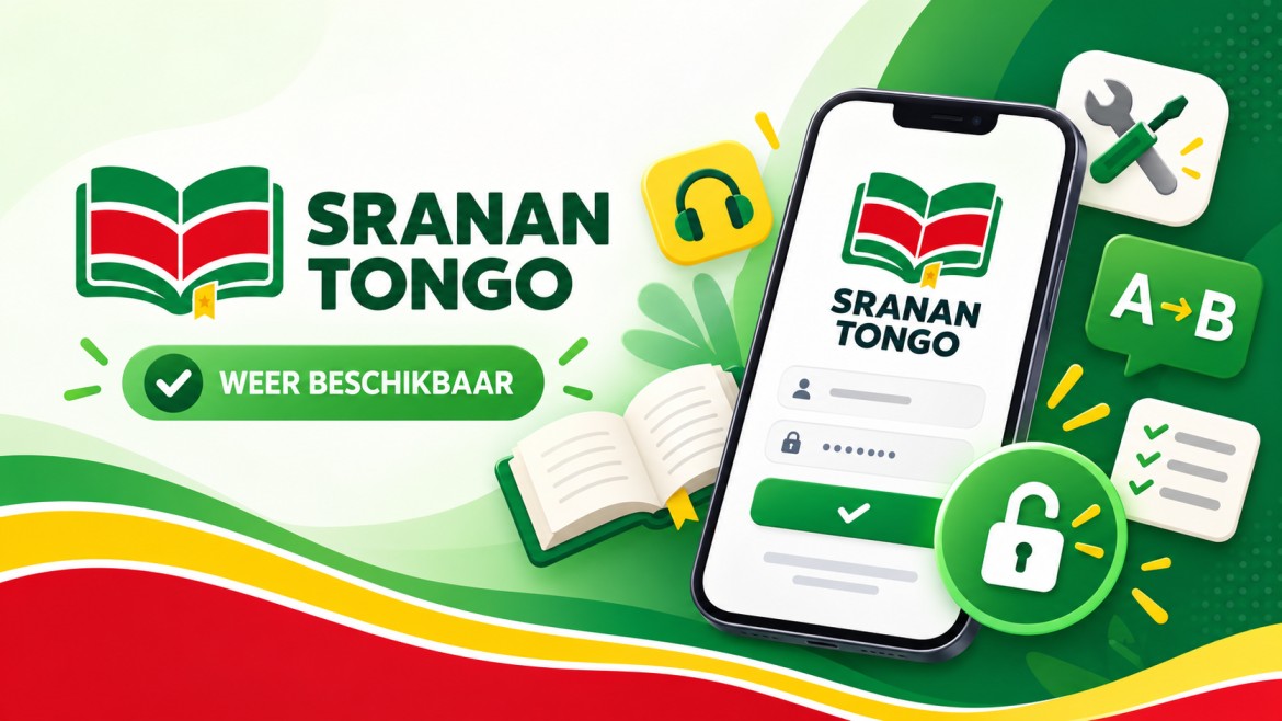 Sranan Tongo weer volledig beschikbaar na belangrijke loginfix