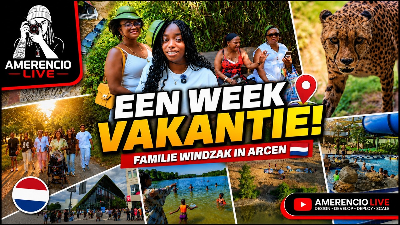 Amerencio Live legt een week vakantie met Familie Windzak in Arcen vast